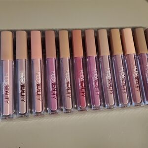 Huda Beauty Liquid Matte Lipstick Set - Purple, Pink, Nude Shades